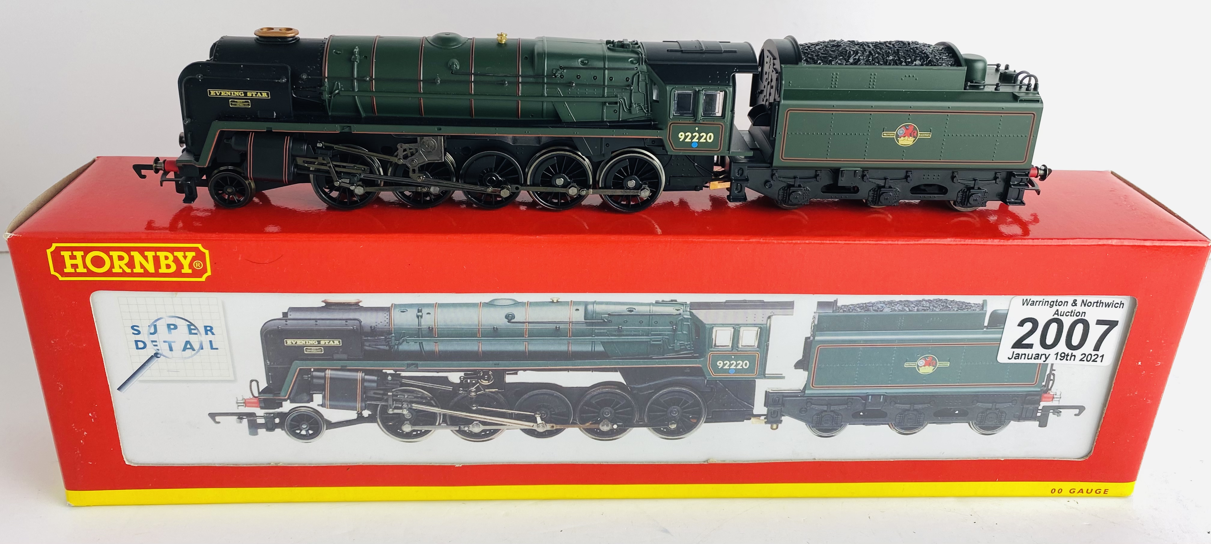 Hornby OO Gauge 9F Evening Star Boxed P&P Group 1 (£14+VAT for the first lot and £1+VAT for