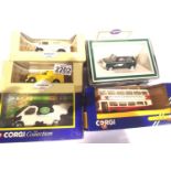 Five Corgi Classics vehicles; Mini Cooper, Wiseman Dairies, Metro Bus etc. P&P Group 1 (£14+VAT