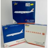 3x Gemini Jets 1:400 Scale Aircraft Diecast Model Aircraft - In Boxes (ALL WHEELS PRESENT & OK) P&