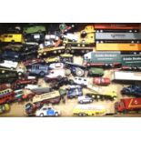 Over fifty unboxed diecast vehicles including Oxford OO scale etc. P&P Group 2 (£18+VAT for the