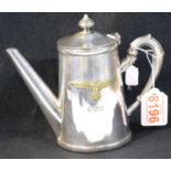 German WWII type U-Boat Officers Mess Coffee Pot. Marked for the U-1305 which surrendered 10th May