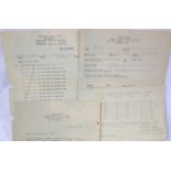 American WWII type POW work documents relating to Uffz Walter Kruppek. P&P Group 1 (£14+VAT for