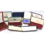 Quantity of mixed empty medal boxes. P&P Group 1 (£14+VAT for the first lot and £1+VAT for