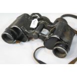 German WWII type Army binoculars by Mollenko Stuttgart. P&P Group 2 (£18+VAT for the first lot