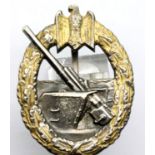 German WWII type Wehrmacht Flak award, marked FLL verso. P&P Group 1 (£14+VAT for the first lot