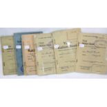 Six British and Commonwealth WWII type ration books. P&P Group 1 (£14+VAT for the first lot and £1+