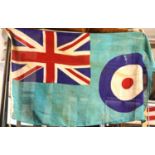 British WWII type RAF Squadron Base flag, 150 x 85 cm. P&P Group 1 (£14+VAT for the first lot and £