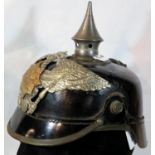 German Imperial WWI type Mle 1915 Pickelhaube with some replacement parts. P&P Group 3 (£25+VAT