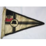 German WWI type Veterans pennant, L: 26 cm. P&P Group 1 (£14+VAT for the first lot and £1+VAT for
