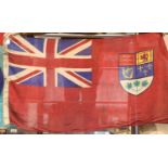 Canadian WWII type flag bearing stamps for Toronto 1943, 150 x 80 cm. P&P Group 3 (£25+VAT for the