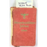 German Third Reich type NSDAP yearbook dated 1942. P&P Group 1 (£14+VAT for the first lot and £1+VAT