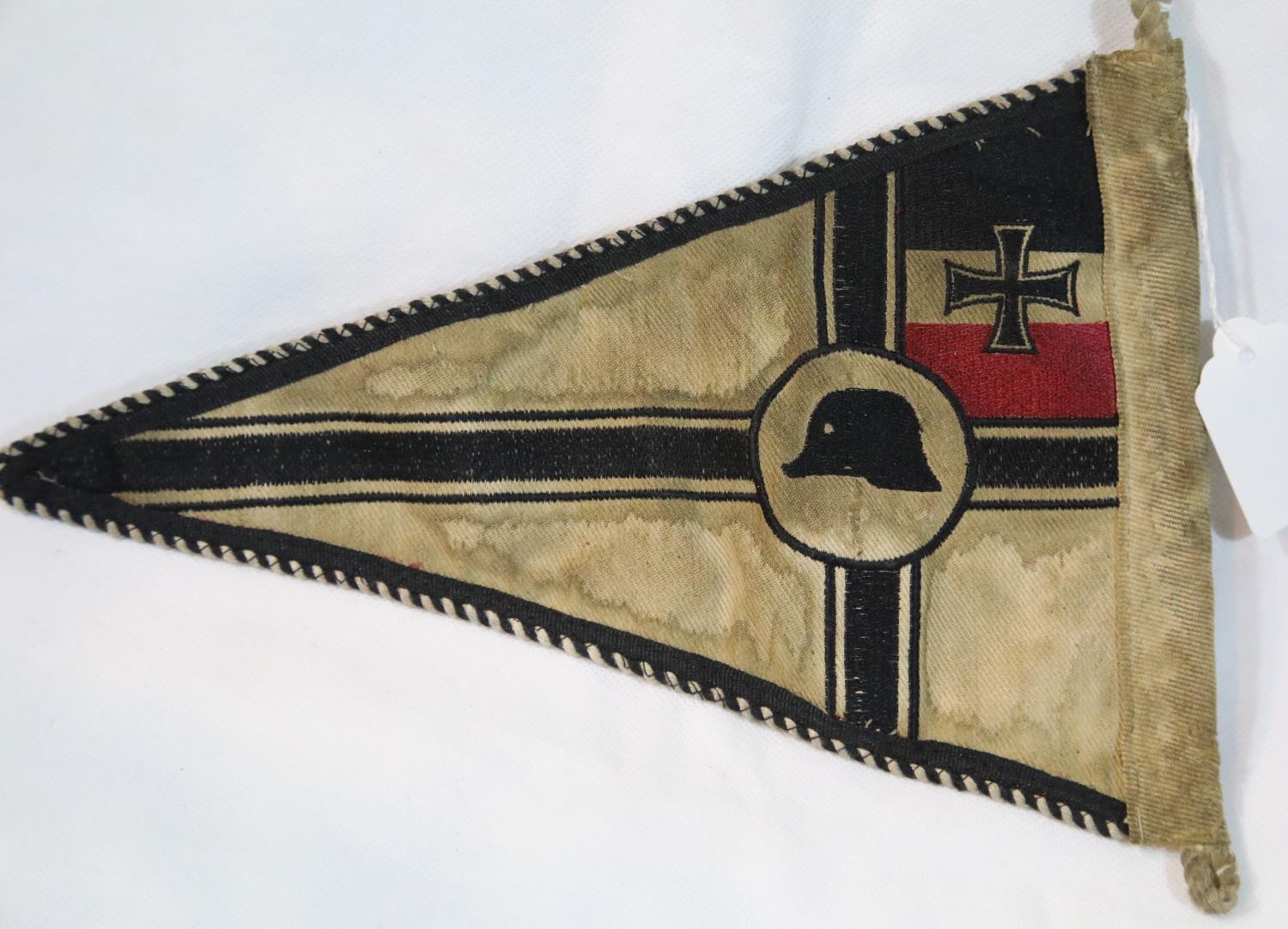 German WWI type Veterans pennant, L: 26 cm. P&P Group 1 (£14+VAT for the first lot and £1+VAT for - Image 2 of 2