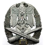 German WWII type Wehrmacht General Assault award for 50 engagements. P&P Group 1 (£14+VAT for the