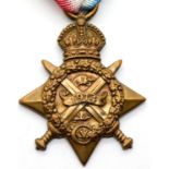 British WWI type Mons Star, named to 3654 PTE W COX 1st BORDER REGT. P&P Group 1 (£14+VAT for the
