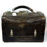 Belgian WWII type Officers overnight bag, named to an Officer in the Belgian Waffen SS Walloon