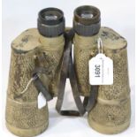 German WWII type Afrika Korps Zeiss? binoculars. P&P Group 2 (£18+VAT for the first lot and £3+VAT