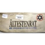 WWII type Jewish Ghetto Altestenrat armband. P&P Group 1 (£14+VAT for the first lot and £1+VAT for