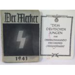 German Third Reich type Hitler Youth book dated 1941. P&P Group 1 (£14+VAT for the first lot and £