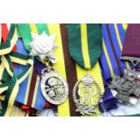 Large quantity of medal ribbons, and two copy medals. P&P Group 1 (£14+VAT for the first lot and £