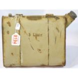 German WWII type Afrika Korps Motorcycle & Sidecar Fuel Can. P&P Group 2 (£18+VAT for the first