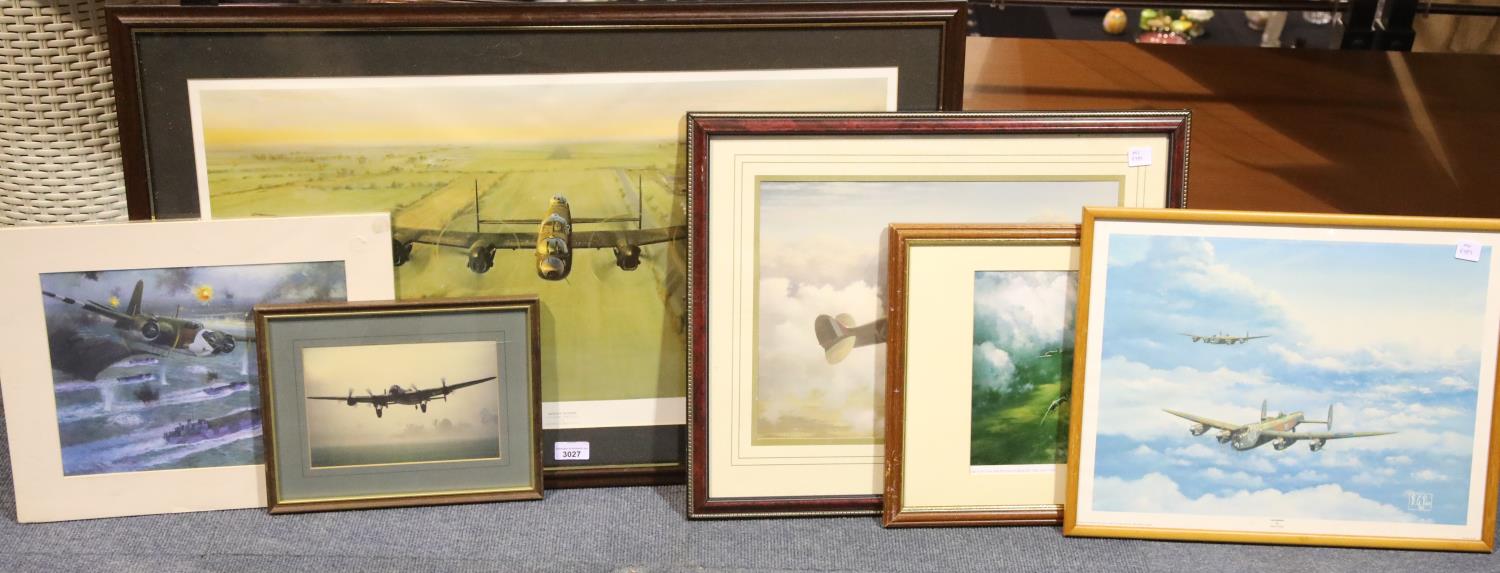 A large Gerard Coulson print Merlins Thunder, and a collection of other RAF related prints. Not