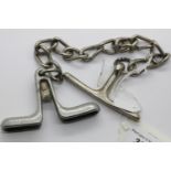 German WWII type Gestapo Come Along Chain. P&P Group 1 (£14+VAT for the first lot and £1+VAT for