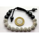 Ladies boxed shamballa style bracelet. P&P Group 1 (£14+VAT for the first lot and £1+VAT for
