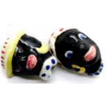 Boxed pair of 1930s ceramic clip-on earrings. P&P group 1 (£14 + VAT for the first lot and £1 +