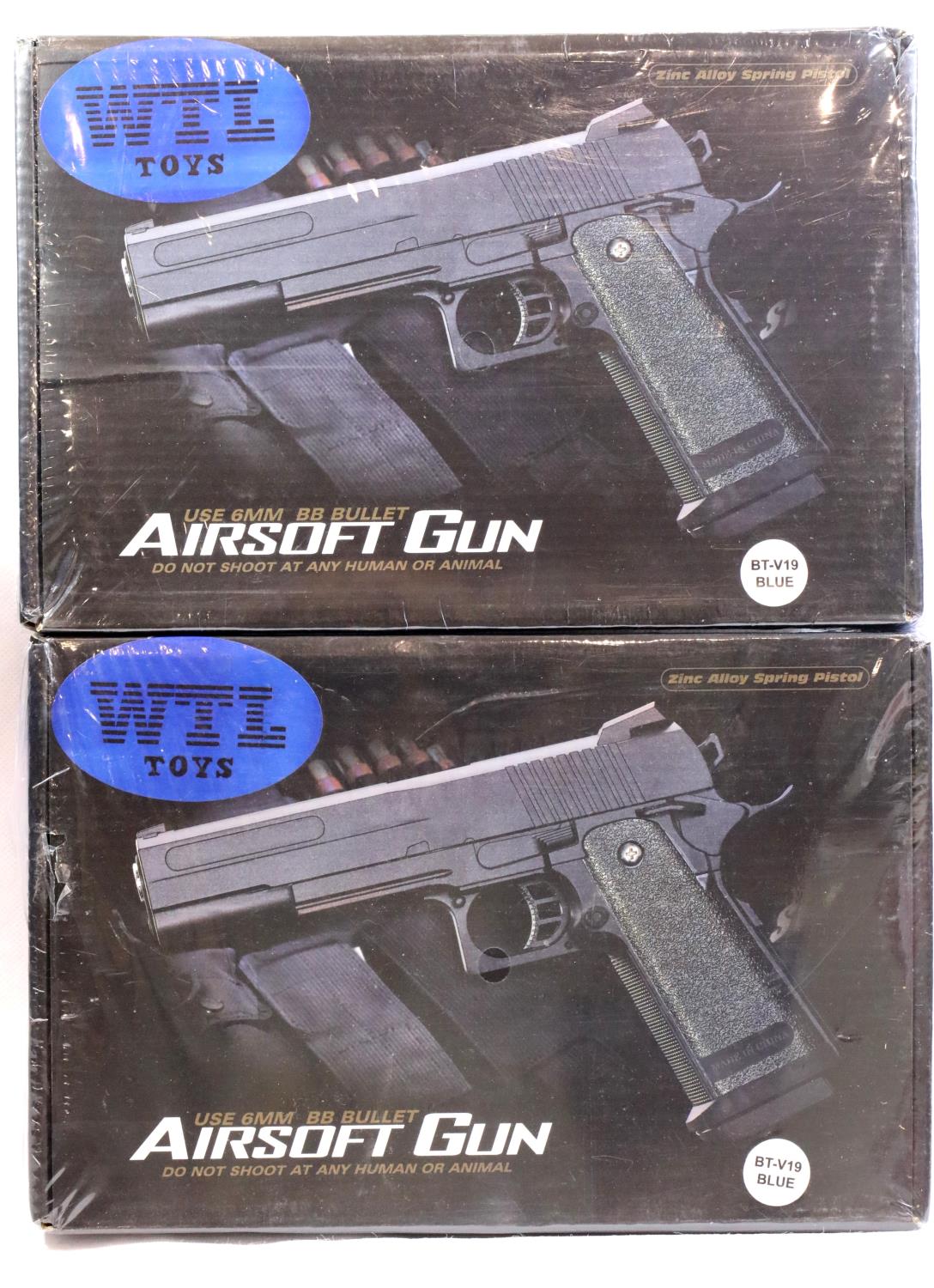 Two airsoft BB air pistols. P&P group 2 (£18+ VAT for the first lot and £3+ VAT for subsequent lots)