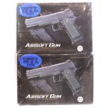 Two airsoft BB air pistols. P&P group 2 (£18+ VAT for the first lot and £3+ VAT for subsequent lots)