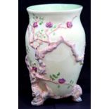 Large Clarice Cliff Indian Tree vase, H: 20 cm. P&P group 2 (£18+ VAT for the first lot and £3+