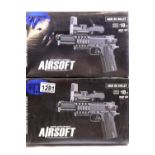 Two airsoft BB air pistols. P&P group 2 (£18+ VAT for the first lot and £3+ VAT for subsequent lots)