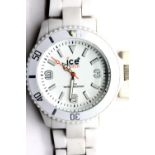 Ice white wristwatch with new battery fitted. P&P Group 1 (£14+VAT for the first lot and £1+VAT