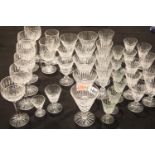 Large quantity of Waterford Crystal wine glasses. Not available for in-house P&P Condition Report: