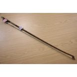 19th century German cello bow, un-named. P&P group 2 (£18+ VAT for the first lot and £3+ VAT for