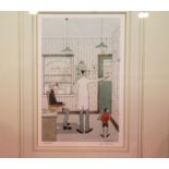 G W Birks limited edition print The Optician, 19 x 13 cm. P&P Group 3 (£25+VAT for the first lot and