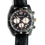 Gents Orphelia chronograph wristwatch, working at lotting. Dial D: 45 mm. P&P Group 1 (£14+VAT for