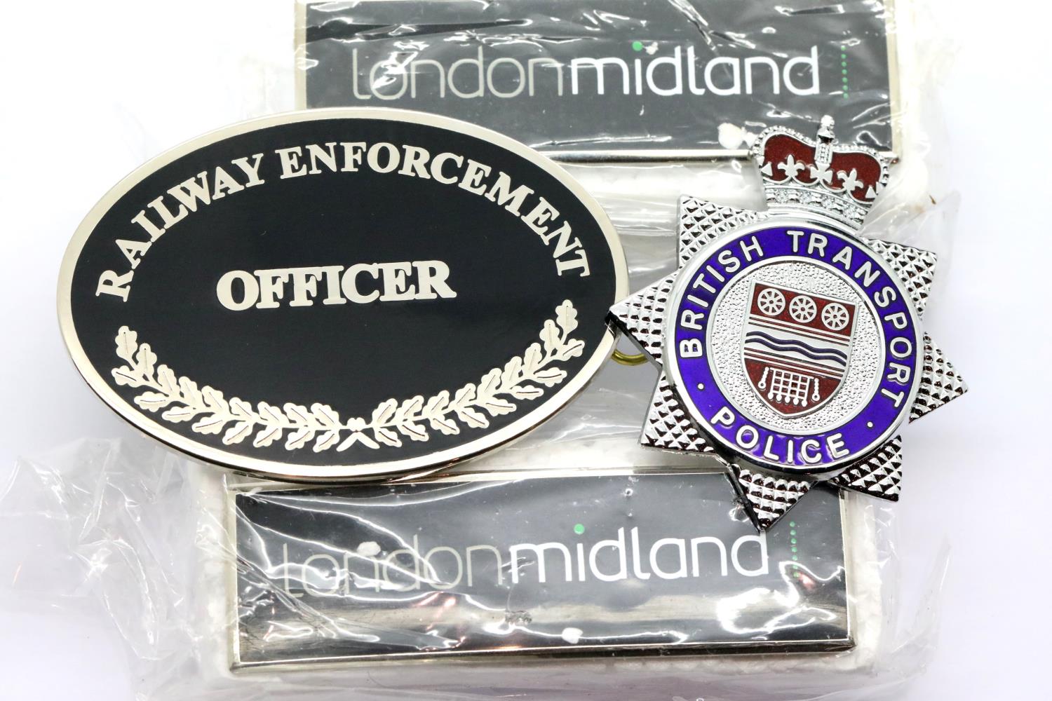 Four enamelled railway interest badges. P&P Group 1 (£14+VAT for the first lot and £1+VAT for