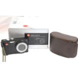 Leica V-Lux 20E digital camera with brown Leica leather case, battery charger and two batteries,