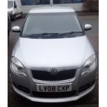 2008 Skoda Fabia Sport TDI in silver 80,000 Miles, 1.9 Diesel MOT until 02/12/2021. Dent to one