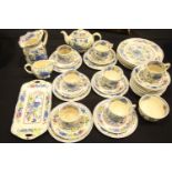 Quantity of Masons Regency dinner and teaware, stained crazing to cups. Not available for in-house