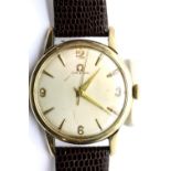 1960s Omega gents wristwatch with 1960 presentation inscription on an Omega leather strap. P&P Group