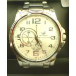 Gents Orlando stainless steel wristwatch. P&P Group 1 (£14+VAT for the first lot and £1+VAT for