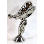 Rolls Royce Spirit of Ecstasy car mascot, H: 11 cm. P&P Group 1 (£14+VAT for the first lot and £1+