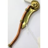 Brass and copper Bosuns whistle, L: 12.5 cm. P&P Group 1 (£14+VAT for the first lot and £1+VAT for