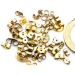 Quantity of 9ct gold earring backs. 5.3g P&P group 1 (£14 + VAT for the first lot and £1 + VAT for