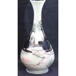 Moorcroft limited edition vase, Christmas in The Cotswolds, signed P Hilditch, H: 31.5 cm. P&P Group