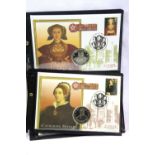 Set of eight Henry VIII and His Wives coin cover collection. P&P Group 1 (£14+VAT for the first