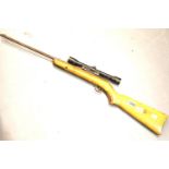 Vintage 177 air rifle with Nikko Stirling sight. P&P Group 3 (£25+VAT for the first lot and £5+VAT