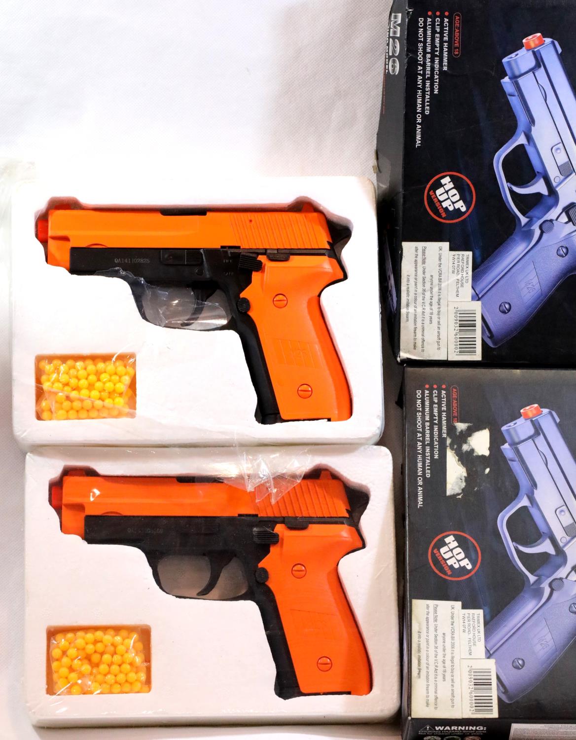 Two airsoft BB air pistols. P&P group 2 (£18+ VAT for the first lot and £3+ VAT for subsequent lots)